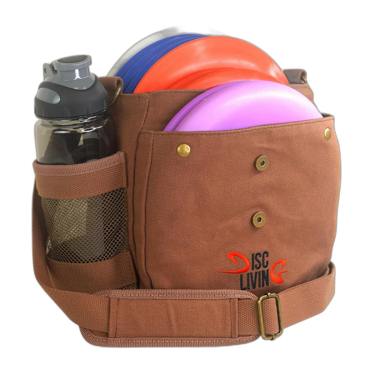 Canvas Disc Golf Bag – 10 Disc Capacity